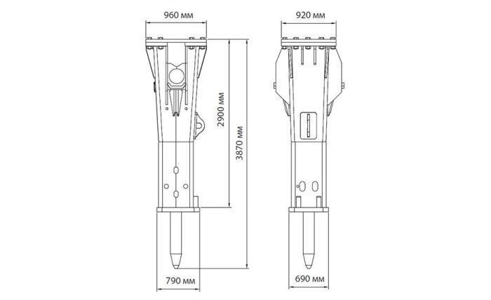 Гидромолот HammerMaster HM 850 HD