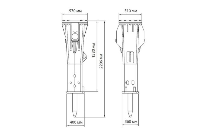 Гидромолот HammerMaster HM 140