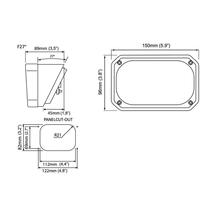 Фара Nordic Lights N100 Halogen F27° TP