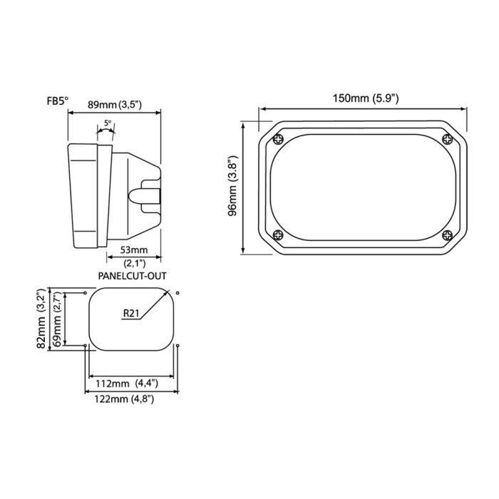 Фара Nordic Lights N100 Halogen FB5°