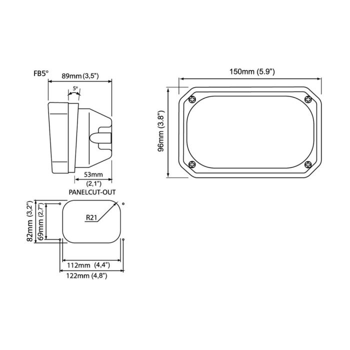 Фара Nordic Lights N100 Halogen FB5° TP