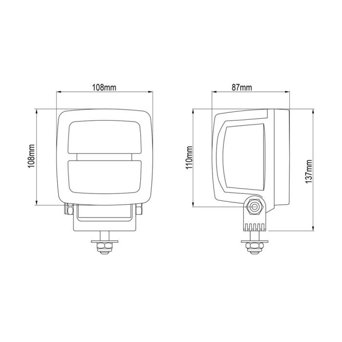 Противотуманная фара Nordic Lights Scorpius PRO LED N4406 (желтый)