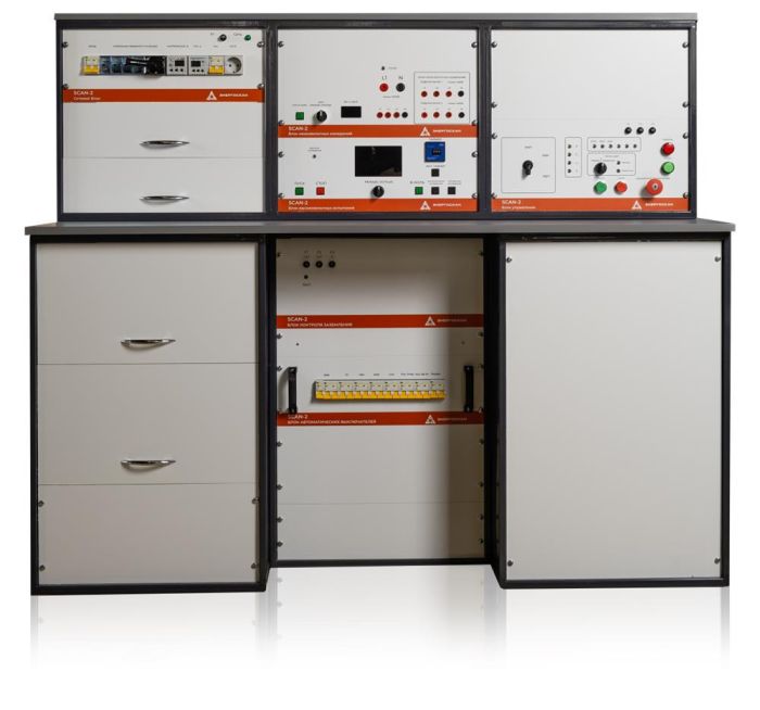 Set of electrical transformer laboratory SCAN-2ME for installation on a chassis