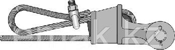 Wedge clamp (thimble with insert) for rope