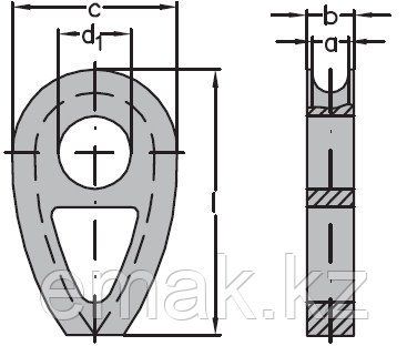 Cable-stayed thimble DIN 3091