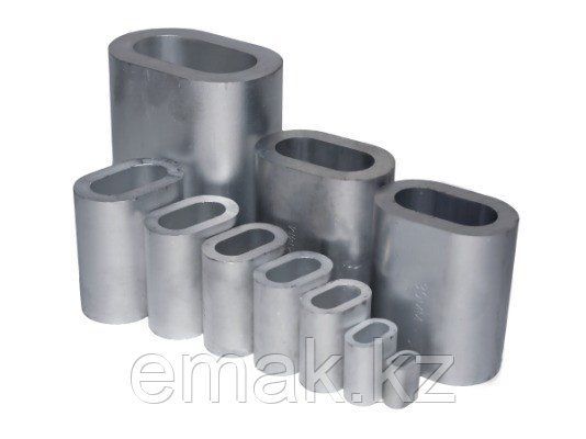 Aluminum sleeve for crimping rope slings