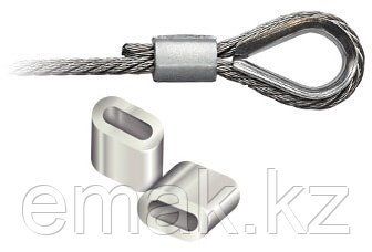 Aluminum sleeve for crimping rope slings