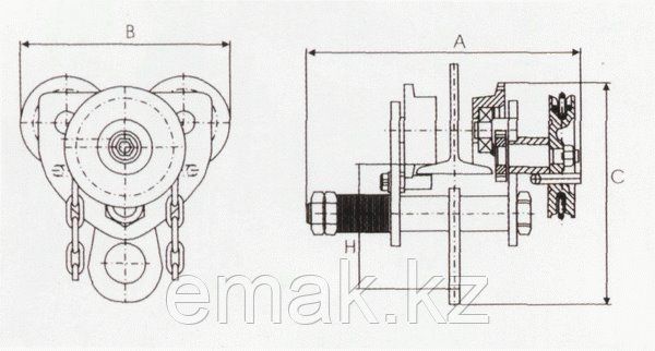 Hoist trolley GCL610 (LB)