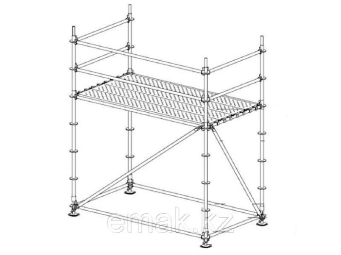 Wedge scaffolding