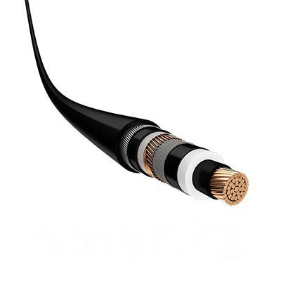 Single-core cables with cross-linked polyethylene (XLPE) insulation, with aluminum wire armor 6/35 kV